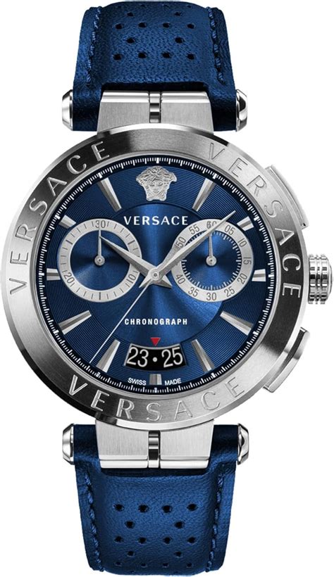 mens repucular versace watches|Versace aion chronograph men's watch.